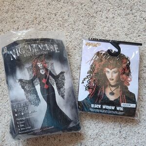 Black Widow Adult Costume with Wig